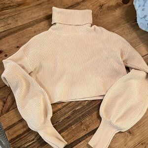 Perfect condition cropped cream sweater